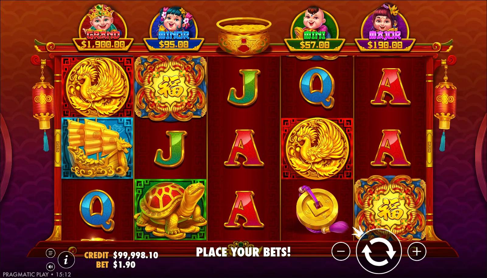 888 Bonanza slot gameplay screenshot