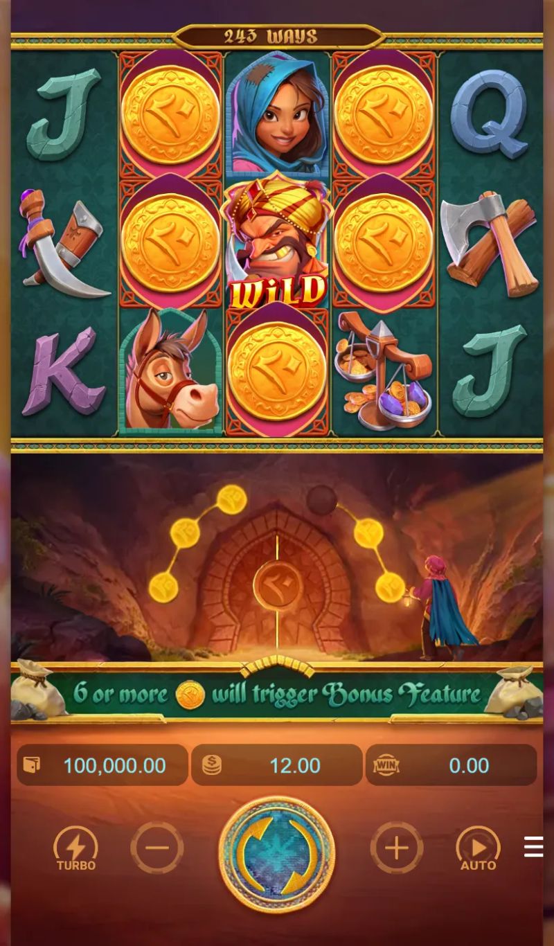 Alibaba's Cave of Fortune gameplay screenshot