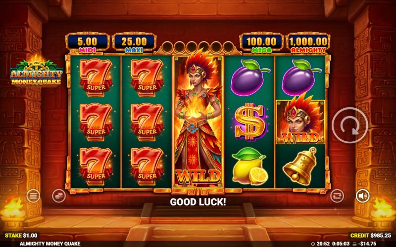 Almighty Money Quake gameplay screenshot