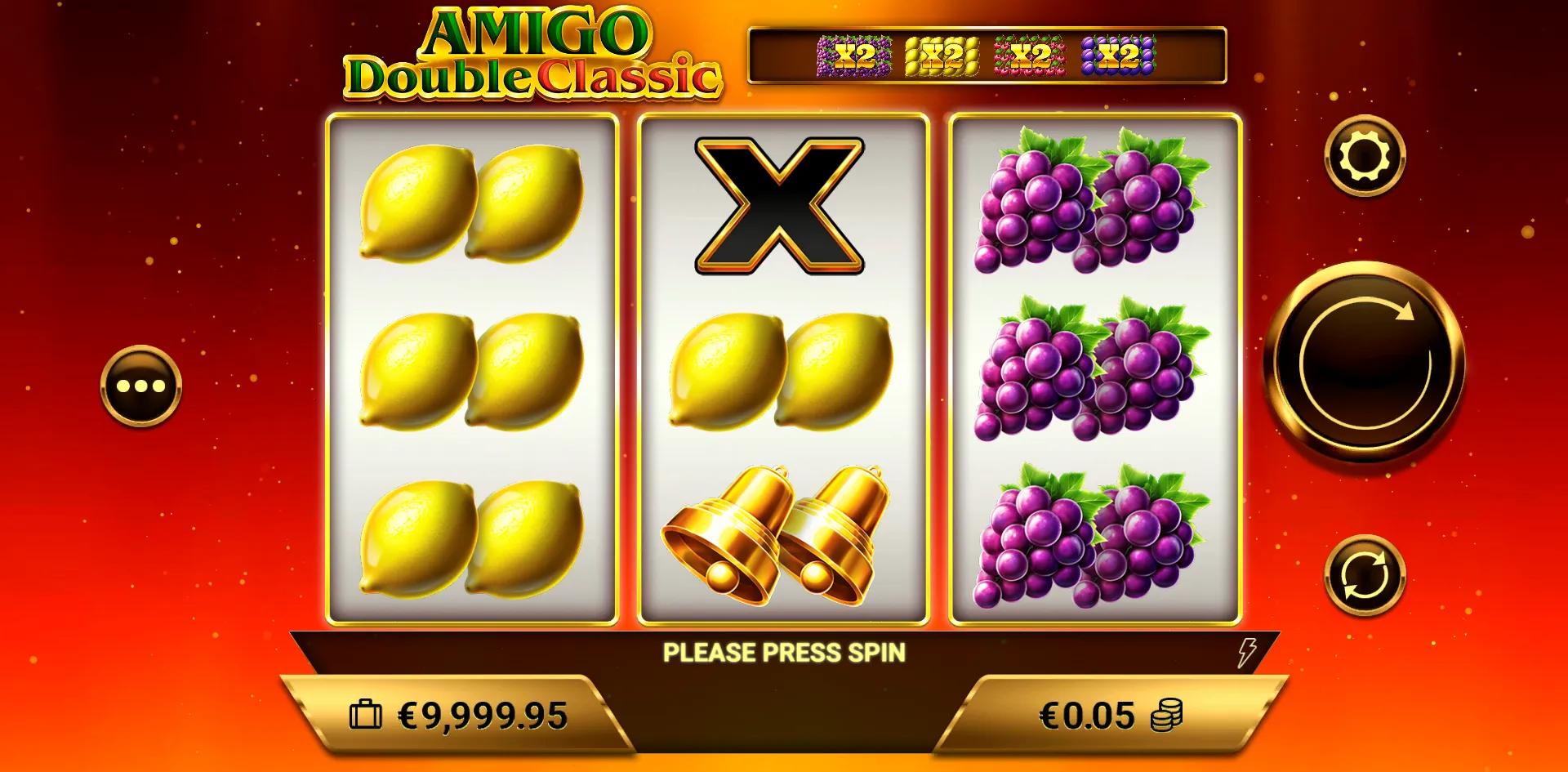 Amigo Double Classic slot gameplay screenshot