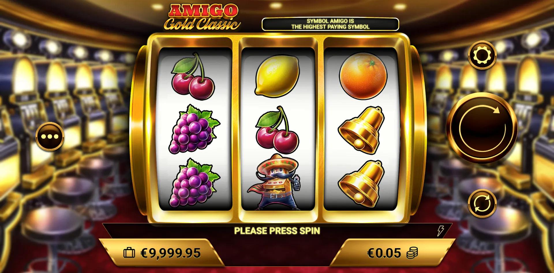 Amigo Gold Classic slot gameplay screenshot