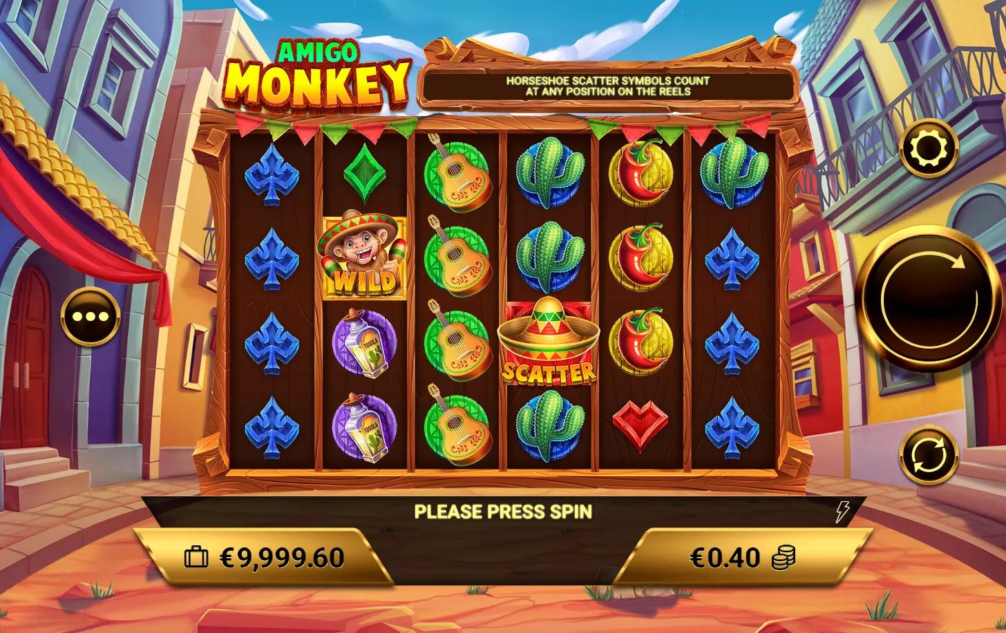Amigo Monkey slot gameplay screenshot