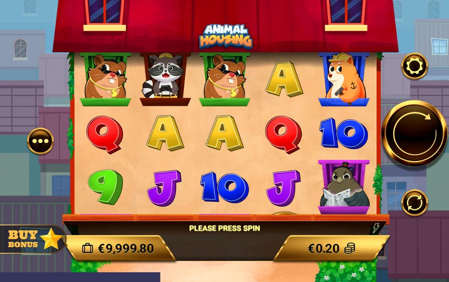 Animal Housing slot gameplay screenshot