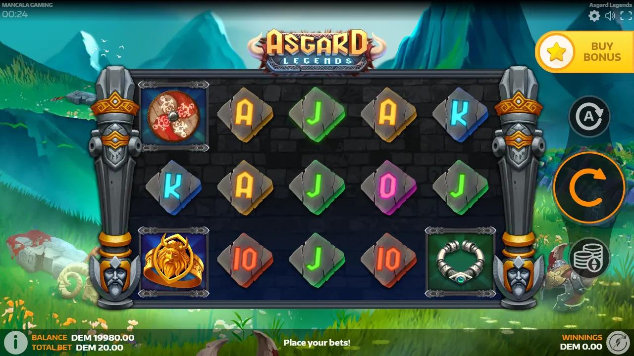 Asgard Legends slot gameplay screenshot