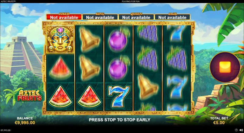 Aztec Fruits gameplay screenshot