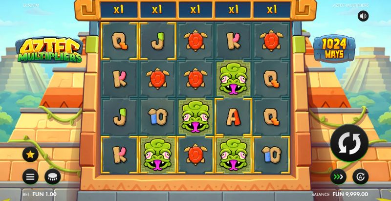 Aztec Multipliers gameplay screenshot