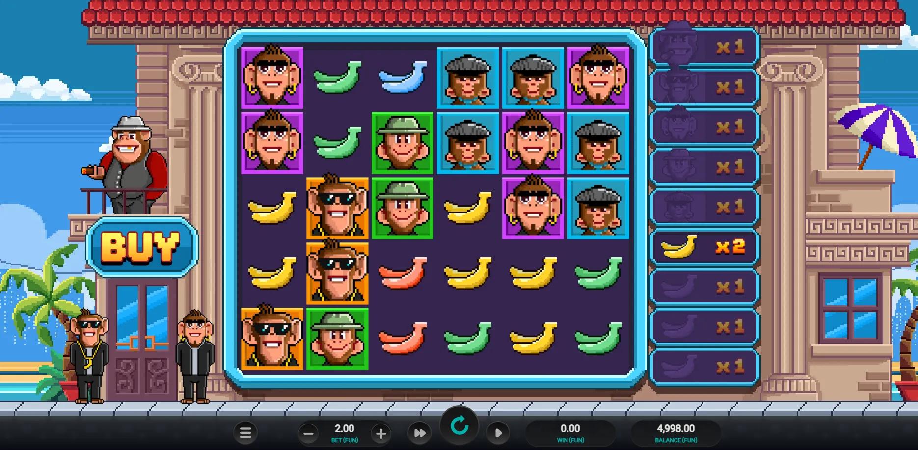 Banana Town slot gameplay screenshot