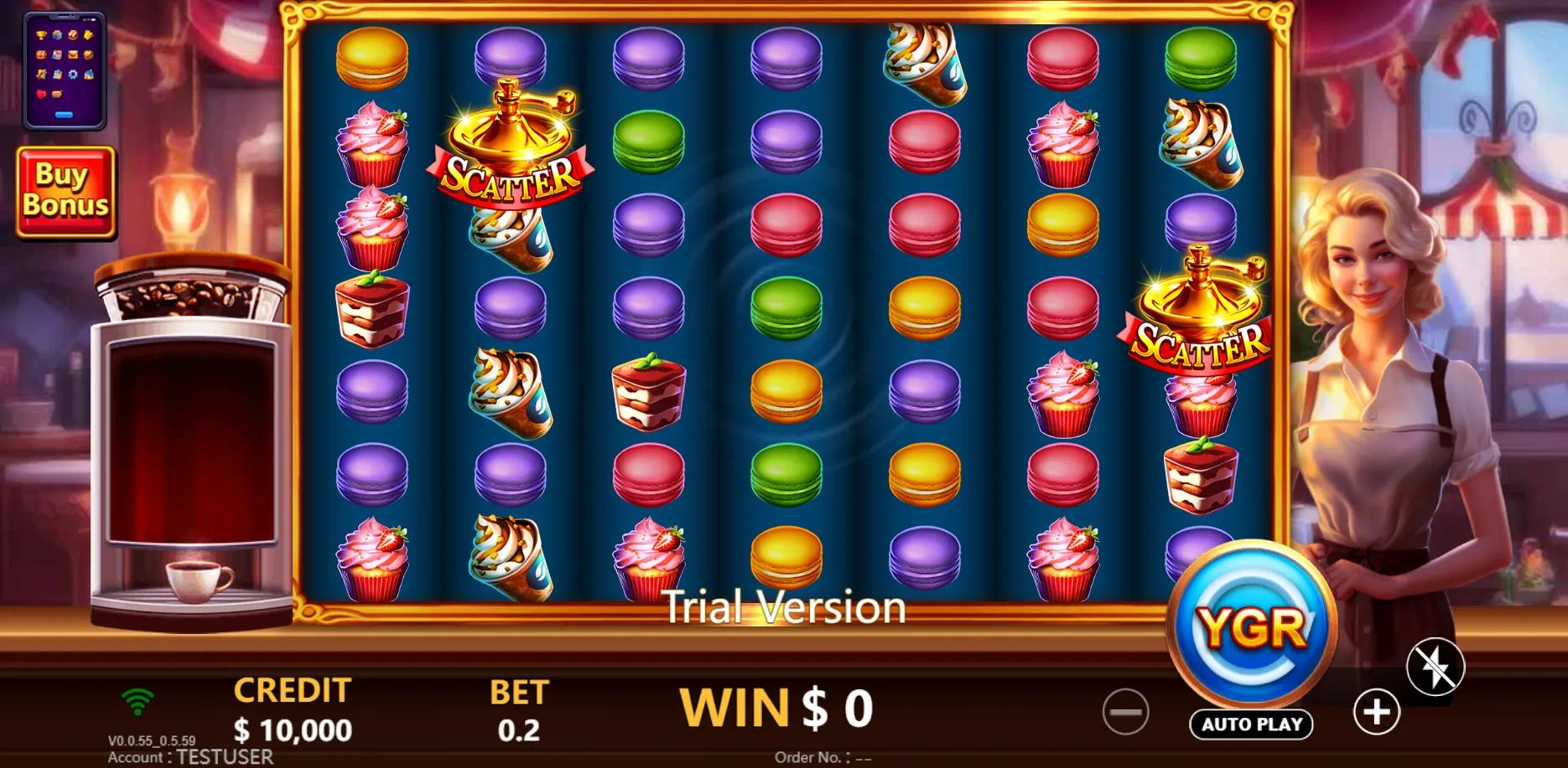 Barista Bonanza slot gameplay screenshot