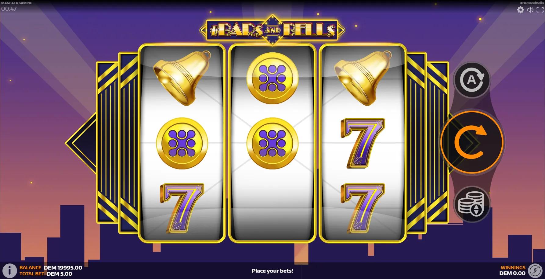 #BarsAndBells slot gameplay screenshot
