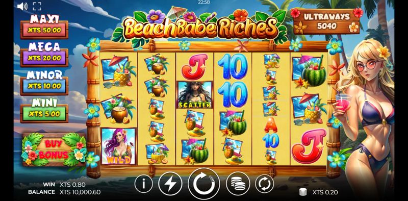 Beach Babe Riches gameplay screenshot