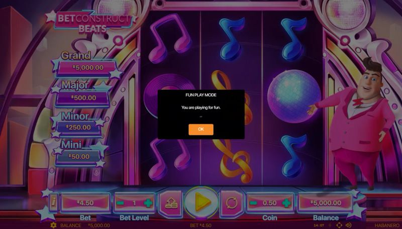 Bet Construct Beats gameplay screenshot