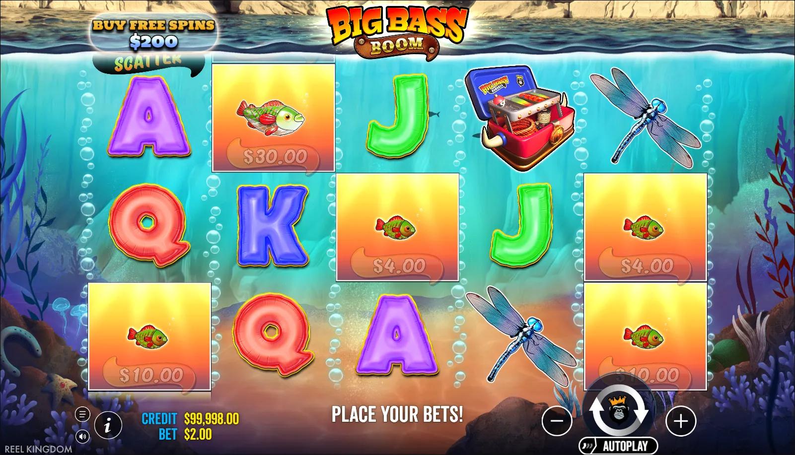 Big Bass BOOM - Buy Bonus active on Pragmatic Play's Fishing slot