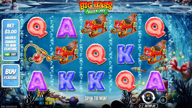 Big Bass Christmas - Frozen Lake gameplay screenshot