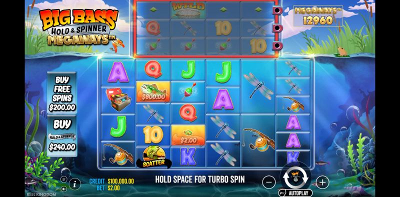 Big Bass Hold & Spinner Megaways gameplay screenshot