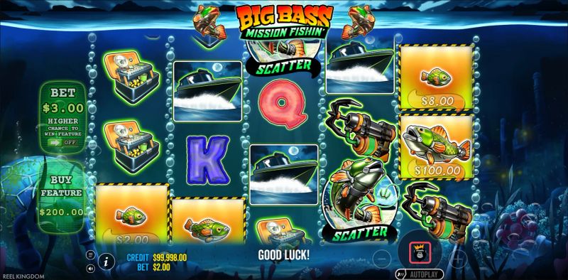 Big Bass Mission Fishin' gameplay screenshot