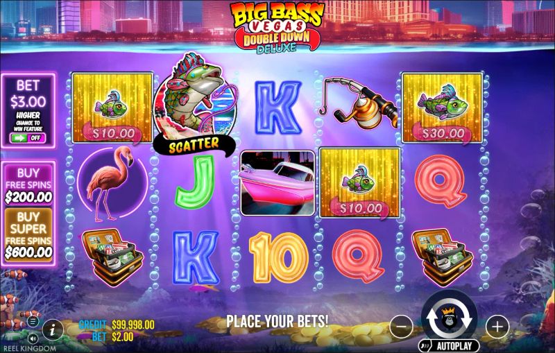 Big Bass Vegas Double Down Deluxe gameplay screenshot