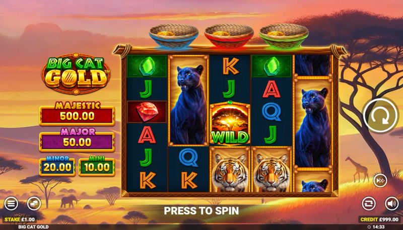 Big Cat Gold gameplay screenshot