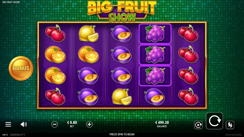 Big Fruit Show gameplay screenshot