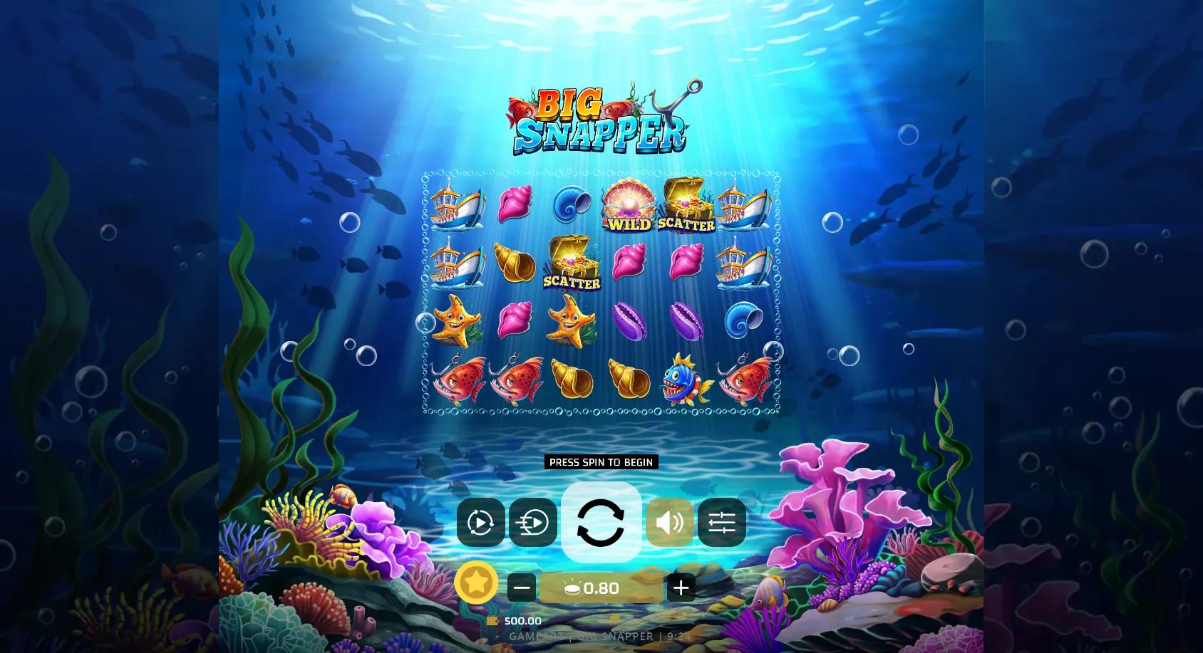 Big Snapper slot gameplay screenshot