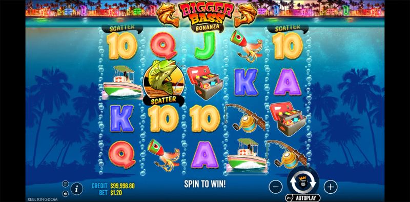 Bigger Bass Bonanza gameplay screenshot