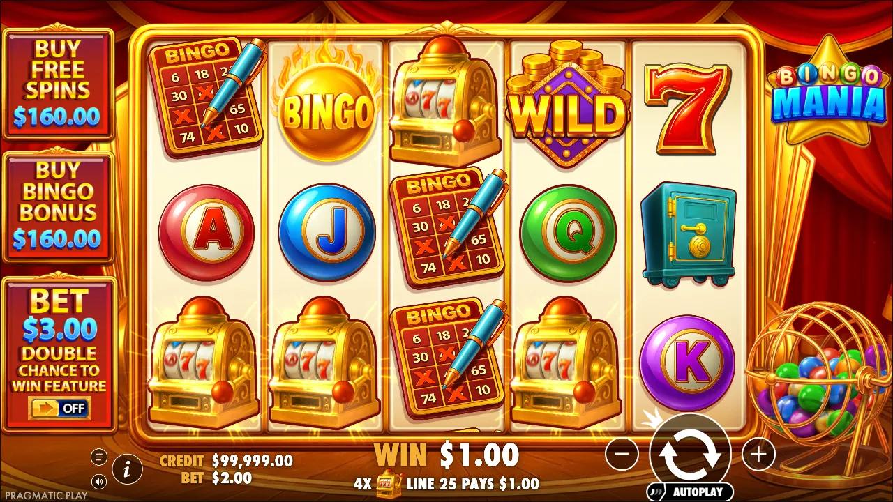 Bingo Mania slot gameplay screenshot