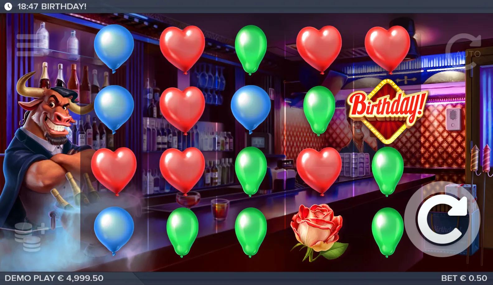 Birthday! slot gameplay screenshot