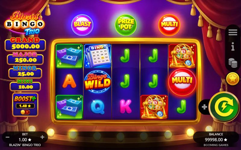 Blazin' Bingo Trio gameplay screenshot