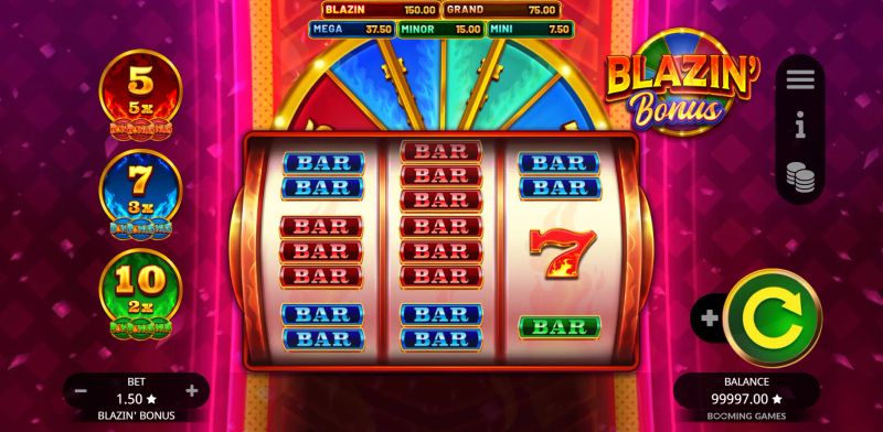 Blazin' Bonus gameplay screenshot