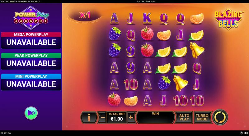 Blazing Bells PowerPlay Jackpot gameplay screenshot
