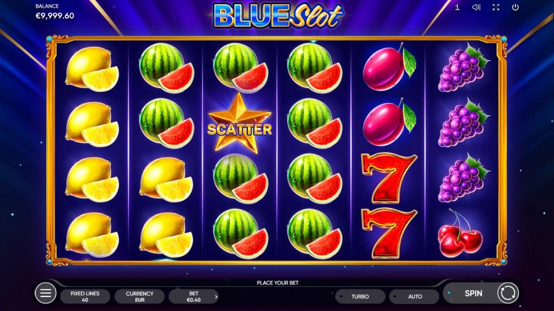 Blue Slot gameplay screenshot