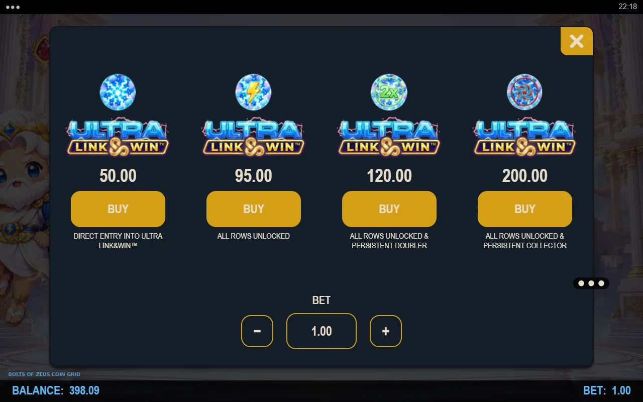 Bolts of Zeus Coin Grid - screenshot 4