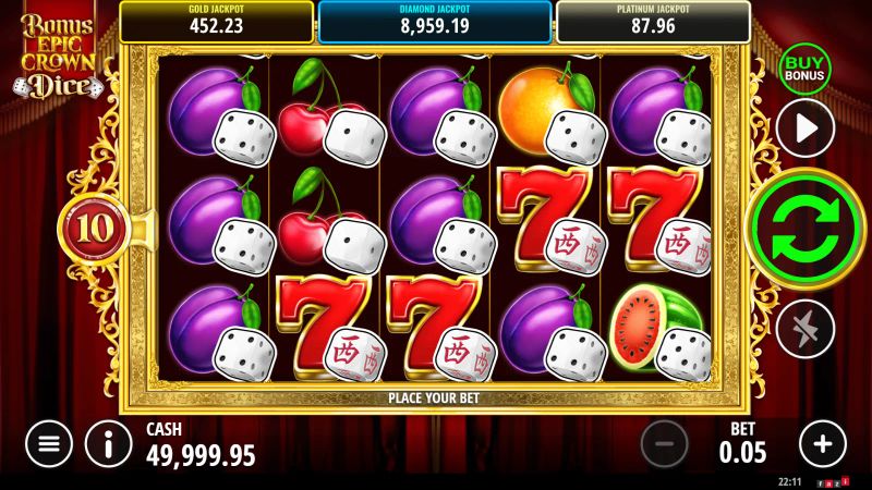Bonus Epic Crown Dice gameplay screenshot