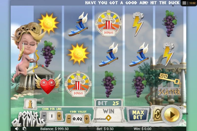 Bonus Olympus gameplay screenshot