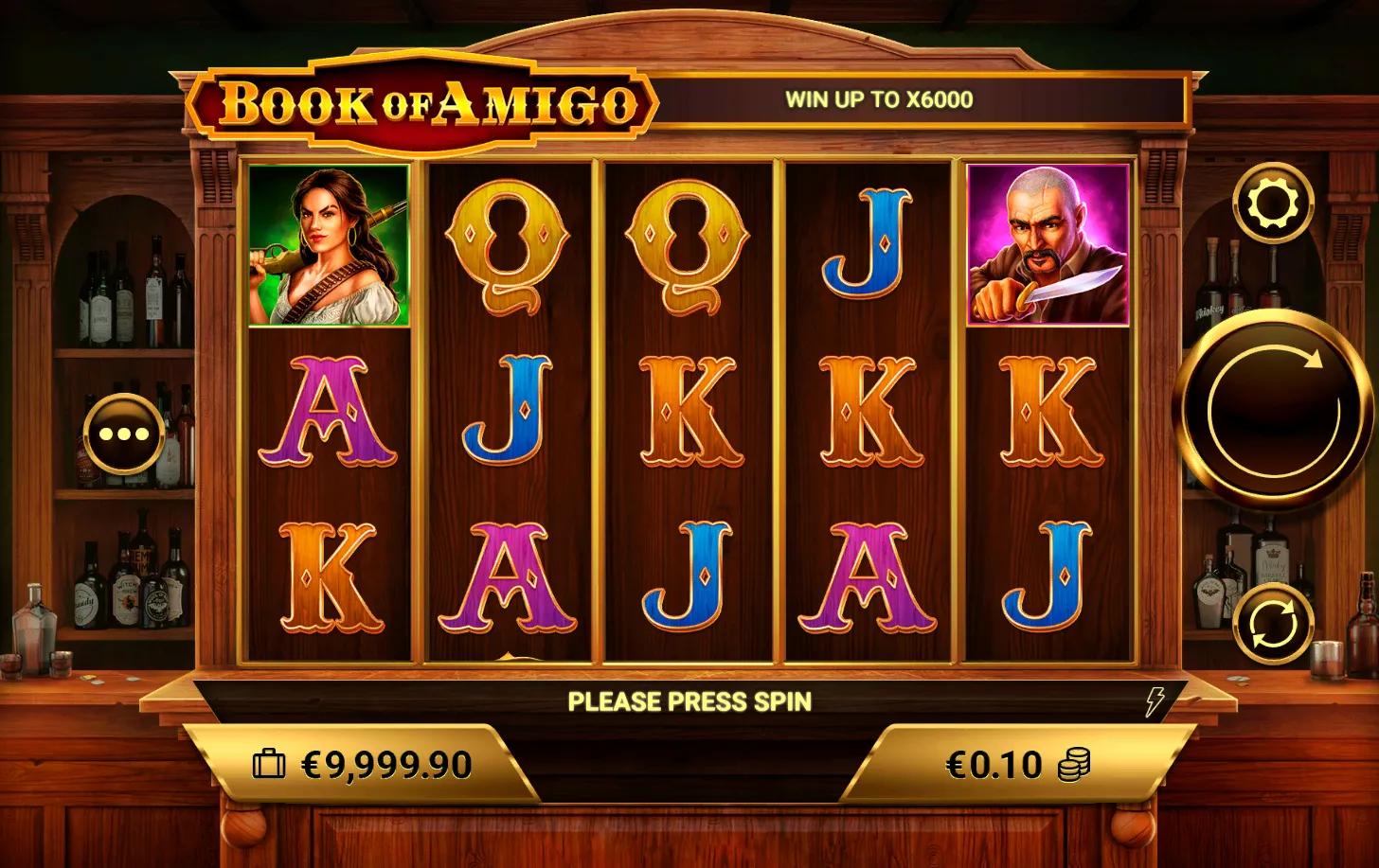Book of Amigo slot gameplay screenshot