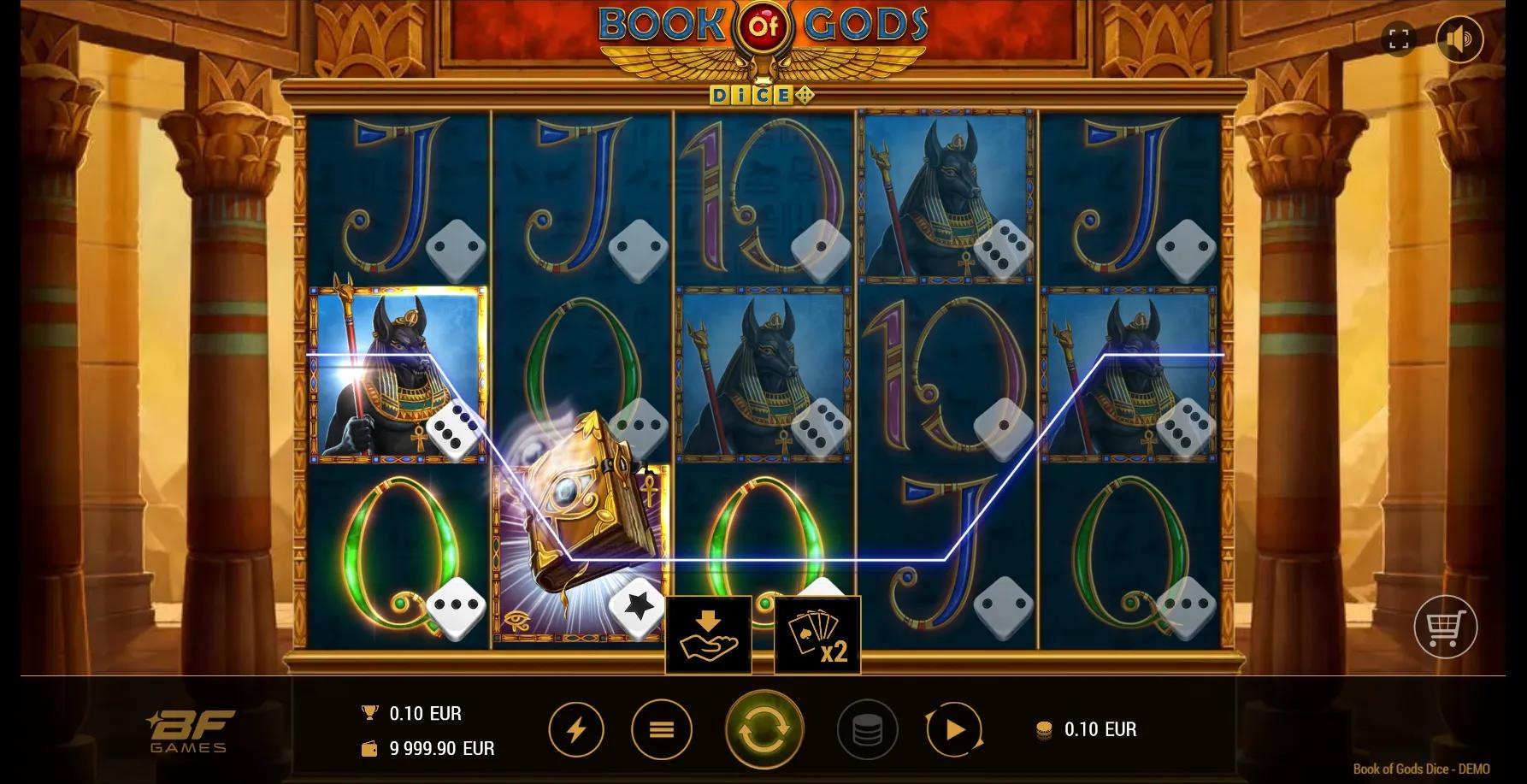 Book of Gods Dice slot gameplay screenshot