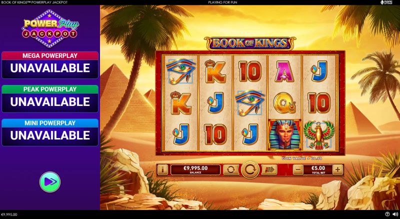 Book of Kings PowerPlay Jackpot gameplay screenshot