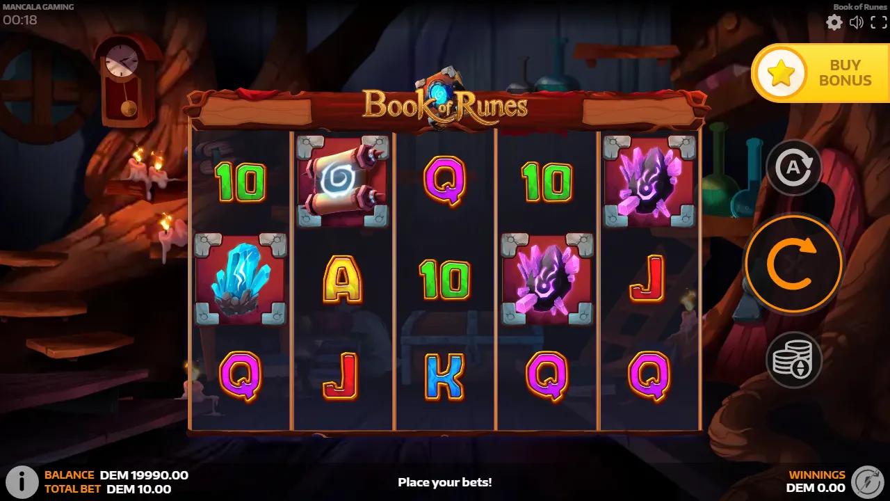 Book of Runes slot gameplay screenshot