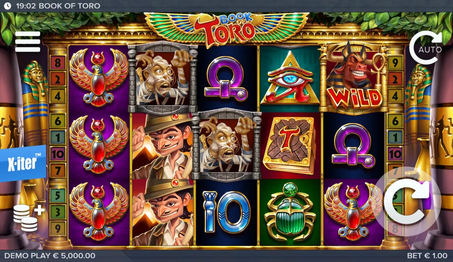 Book of Toro - Buy Bonus active on ELK Studios's Adventure slot