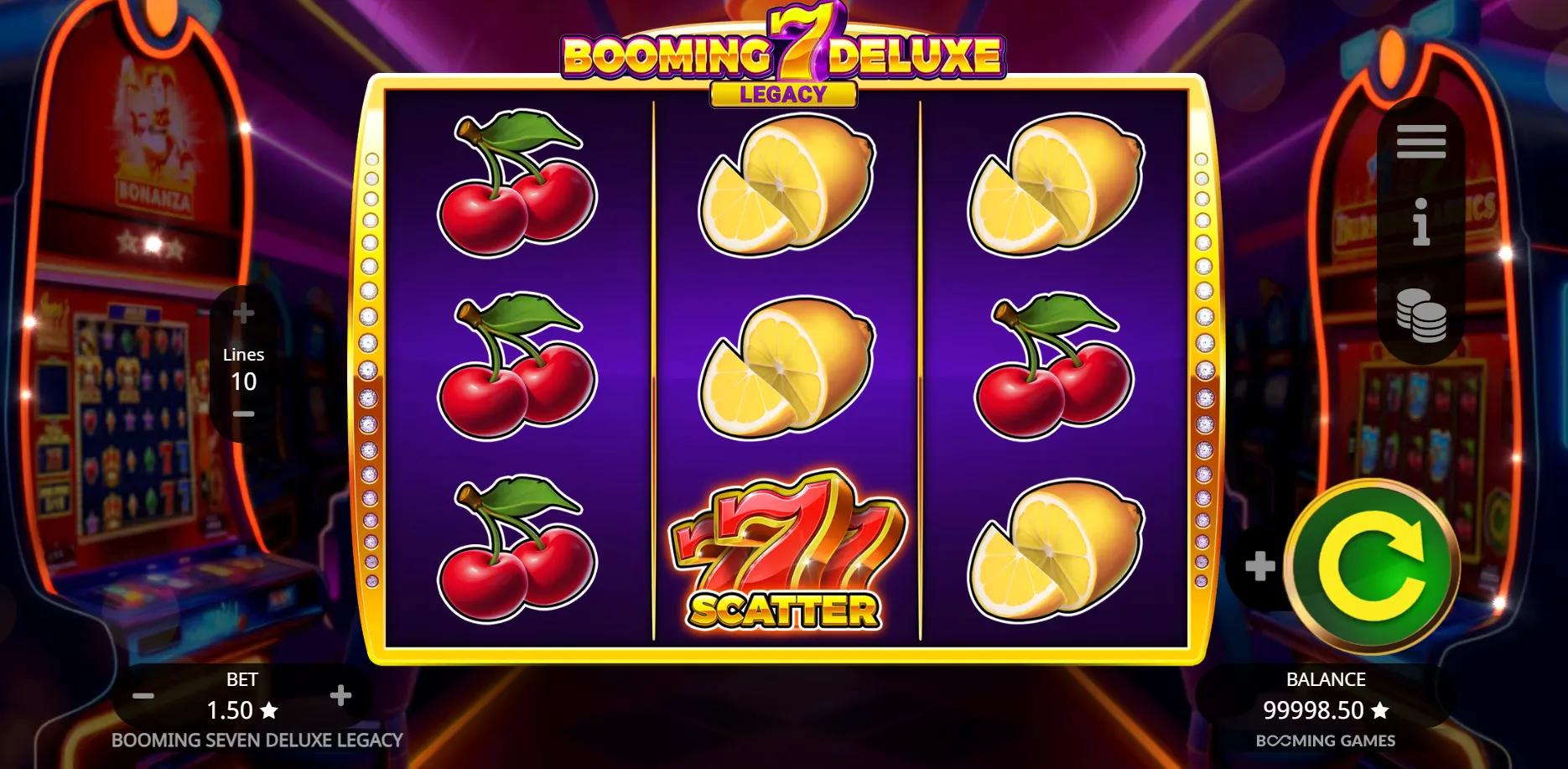 Booming Seven Deluxe Legacy slot gameplay screenshot