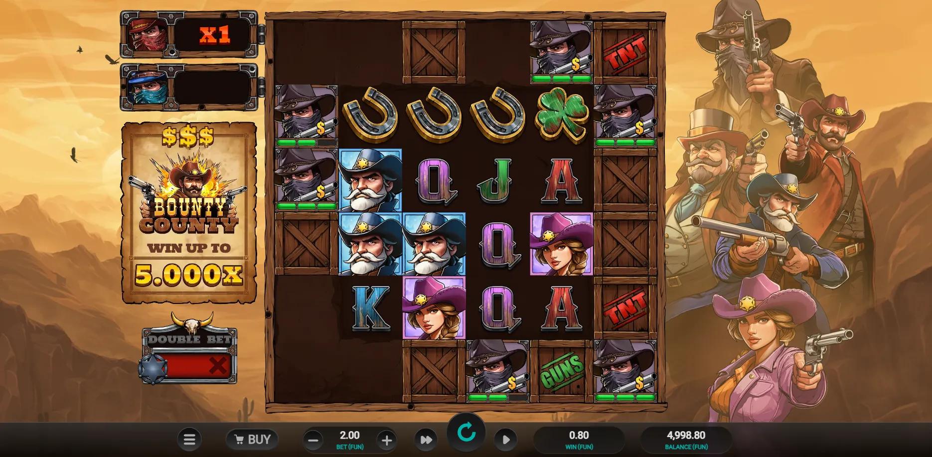 Bounty County slot gameplay screenshot