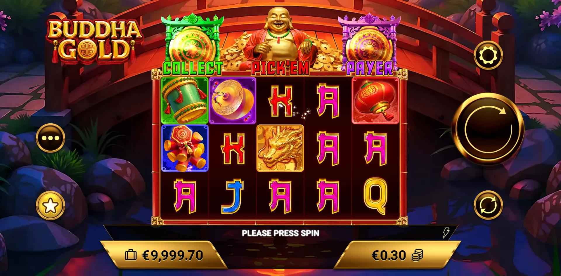 Buddha Gold slot gameplay screenshot