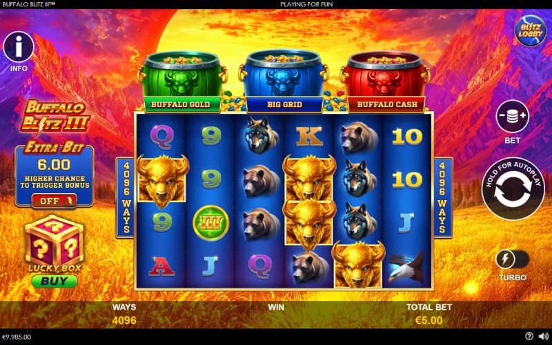 Buffalo Blitz 3 gameplay screenshot