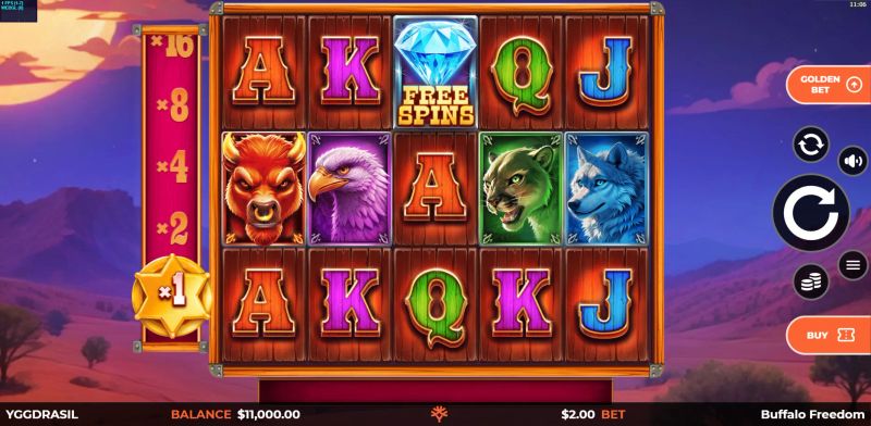 Buffalo Freedom DoubleMax gameplay screenshot