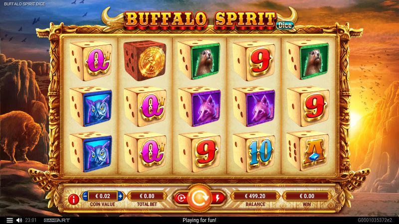 Buffalo Spirit Dice gameplay screenshot