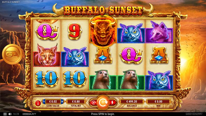 Buffalo Sunset gameplay screenshot