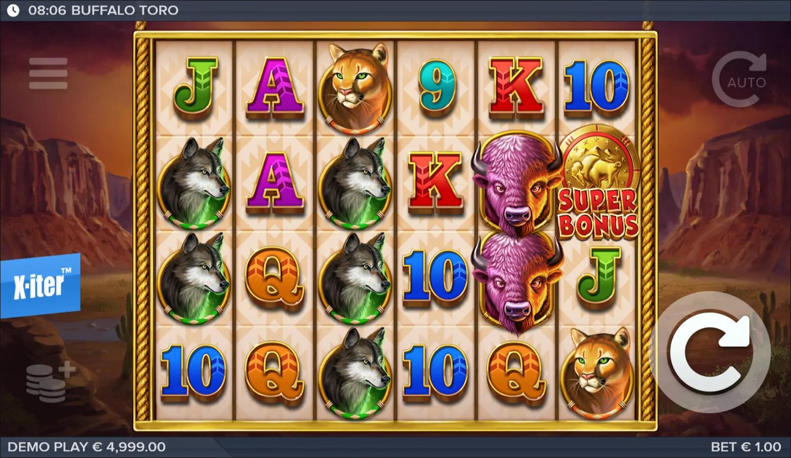 Buffalo Toro - Buy Bonus active on ELK Studios's Animals slot