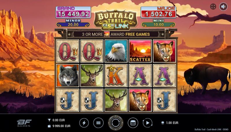 Buffalo Trail Cash Mesh LINK gameplay screenshot