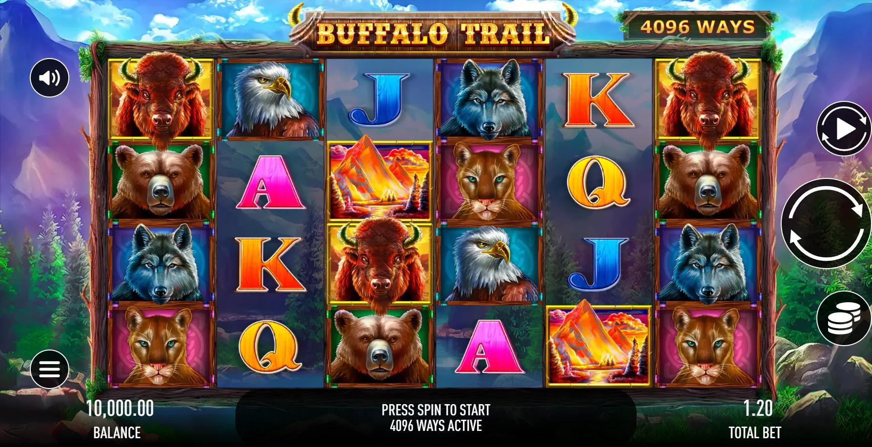 Buffalo Trail slot gameplay screenshot