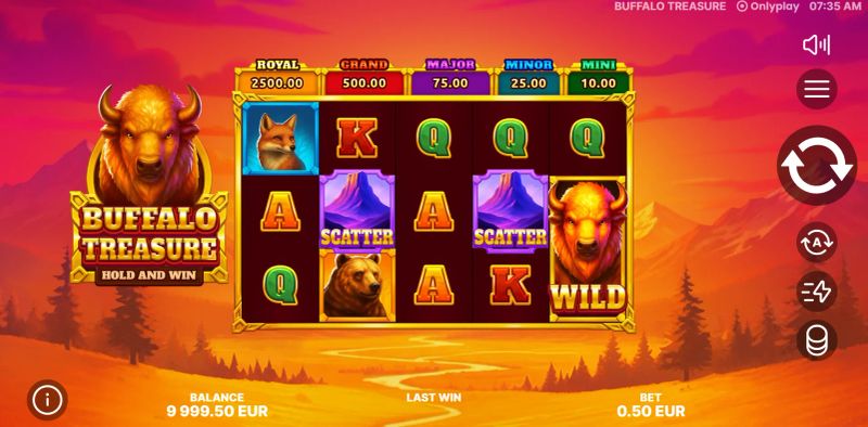 Buffalo Treasure: Hold&Win gameplay screenshot