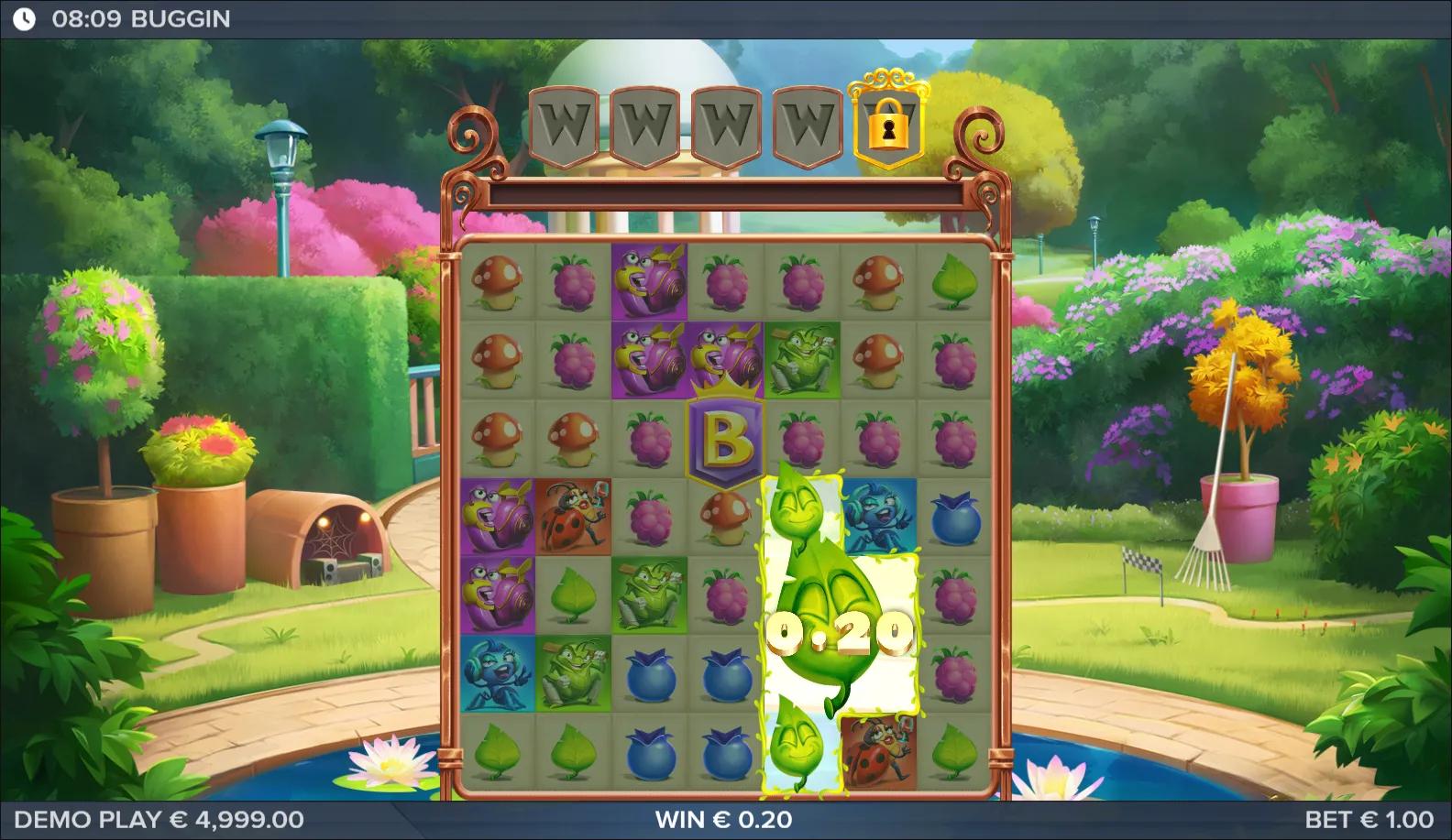 Buggin slot gameplay screenshot